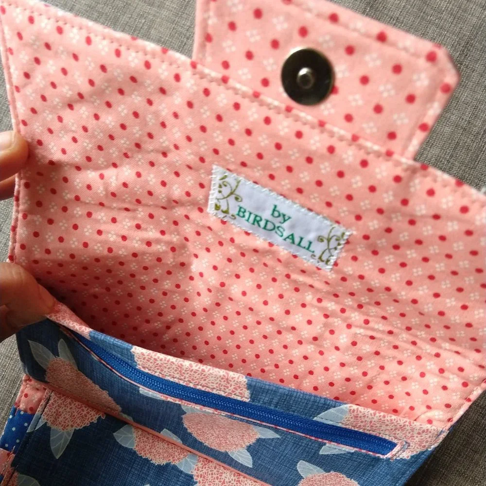 Handmade Floral Wallet Pocketbook Birdsall